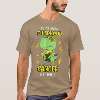 Låt barncancer Utdöda Dinosaur Childh T Shirt