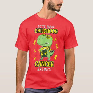 Låt barncancer Utdöda Dinosaur Childh T Shirt