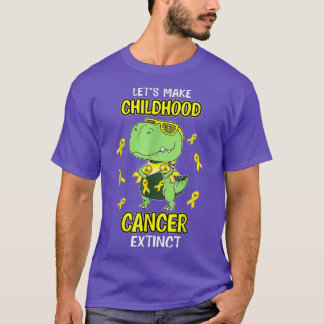 Låt barncancer Utdöda Dinosaur Childh T Shirt
