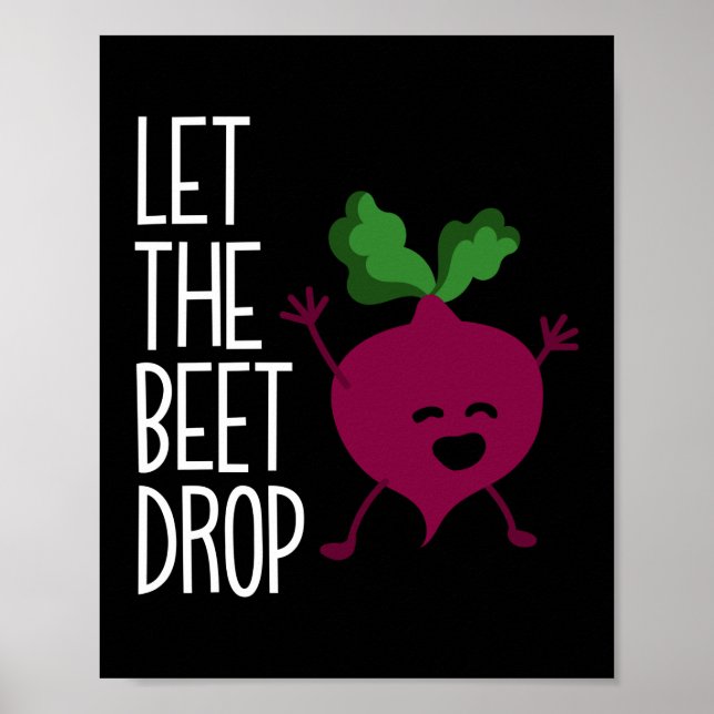 Låt Beet släppa Pun Vegan  Poster (Framsidan)