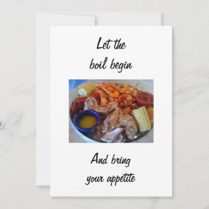 LÅT BOIL BÖRJA INBJUDANDET INBJUDNINGAR