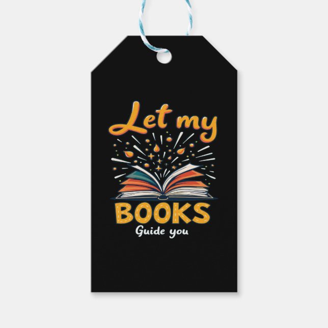 Låt Bokarna vägleda dig - inspirerande läsdesign Presentetikett (Framsidan)