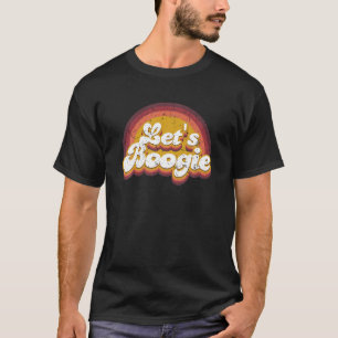 Låt Boogie Kidcore Aesthetic Retro Rainbow Danci T Shirt