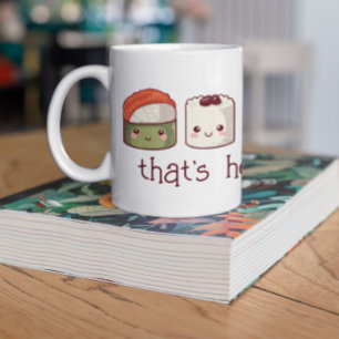 Låt Bra Times Roll Kawaii Sushi Kaffemugg