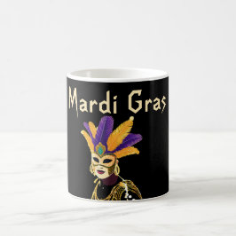 "Låt Bra Times Roll: Mardi Gras Firande" Kaffemugg