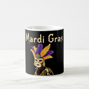 "Låt Bra Times Roll: Mardi Gras Firande" Kaffemugg