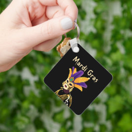 "Låt Bra Times Roll: Mardi Gras Firande" Nyckelring