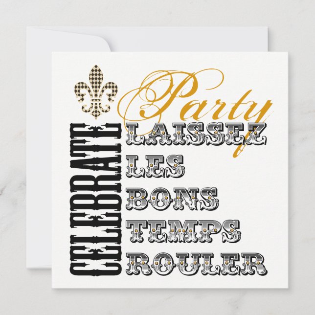 Låt Bra Times Roll Party Inbjudningar (Framsida)