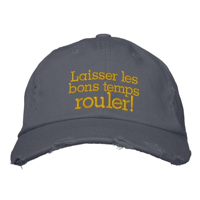 Låt Bra Times rulla New Orleans Broderad Keps (Framsida)