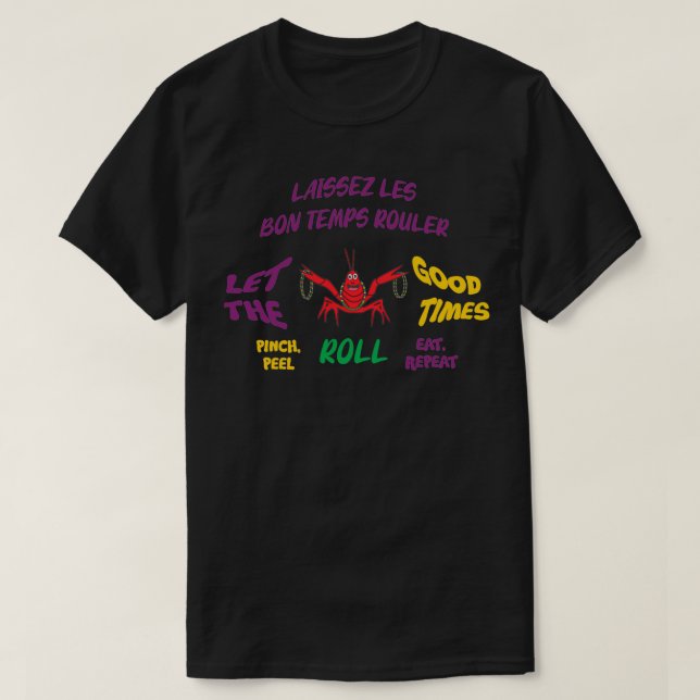 Låt bran rulla Kräftor T Shirt (Design framsida)