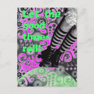 Låt bran rulla! vykort för inbjudan