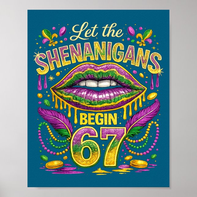 Låt bushen börja 67 Mardi Poster (Framsidan)