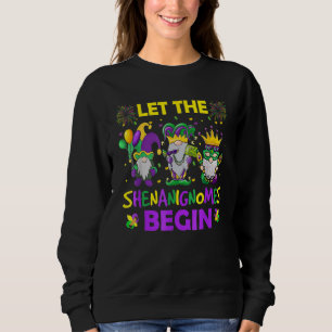 Låt bushen börja Mardi Gras-gnomer Barn M T Shirt
