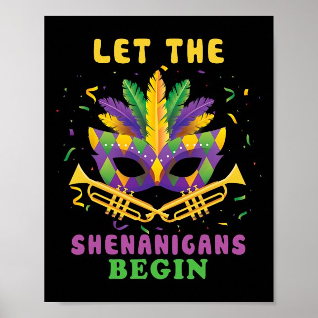 Låt bushen börja rolig Mardi Gras-parad  Poster (Framsidan)