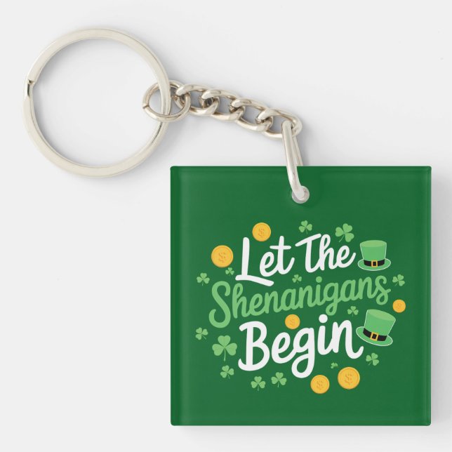 Låt bushen börja Rolig St. Patrick's Day (Framsidan)