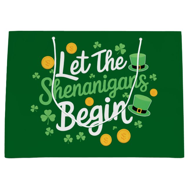 Låt bushen börja Rolig St Patrick's Day (Framsidan)