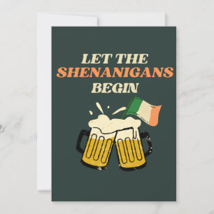 Låt bushen börja Rolig St. Patrick's Day Julkort