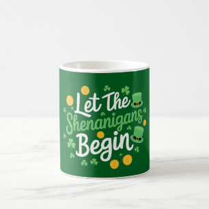 Låt bushen börja Rolig St Patrick's Day Kaffemugg