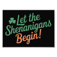 Låt bushen börja Roligt irländskt St Patricks 