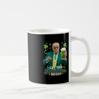 Låt bushen börja Roligt Trump St Patrick's Kaffemugg