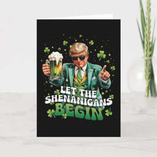 Låt bushen börja Trump St Patrick's Day 1 Kort