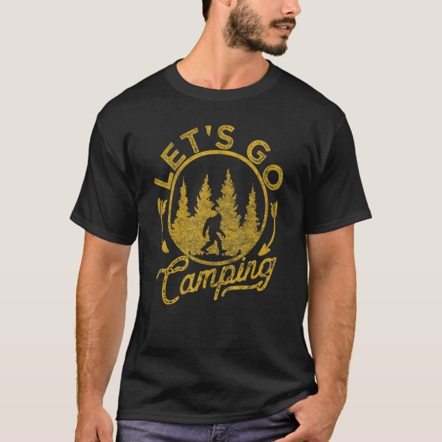 Låt Camping Camp Joke Capybara säga T Shirt (Framsida)