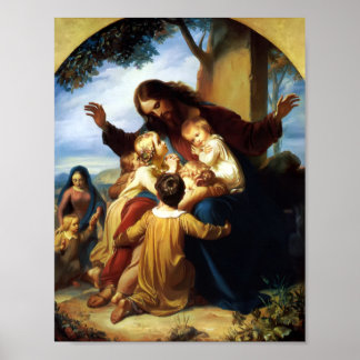 Låt Carl Vogelstein tala om barnens Kom för mig Poster