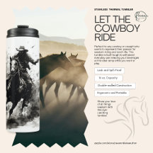 Låt Cowboy Ride Thermal Tumbler