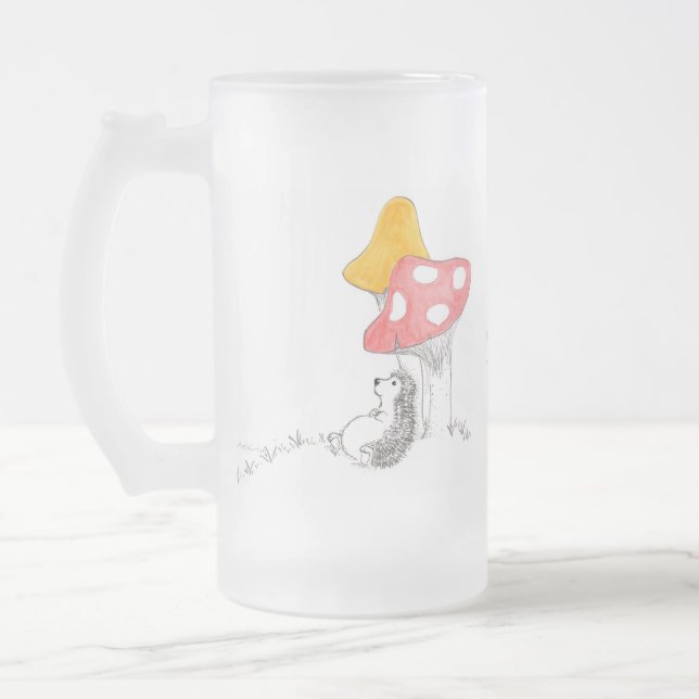 Lat dag frostat ölglas (Vänster)