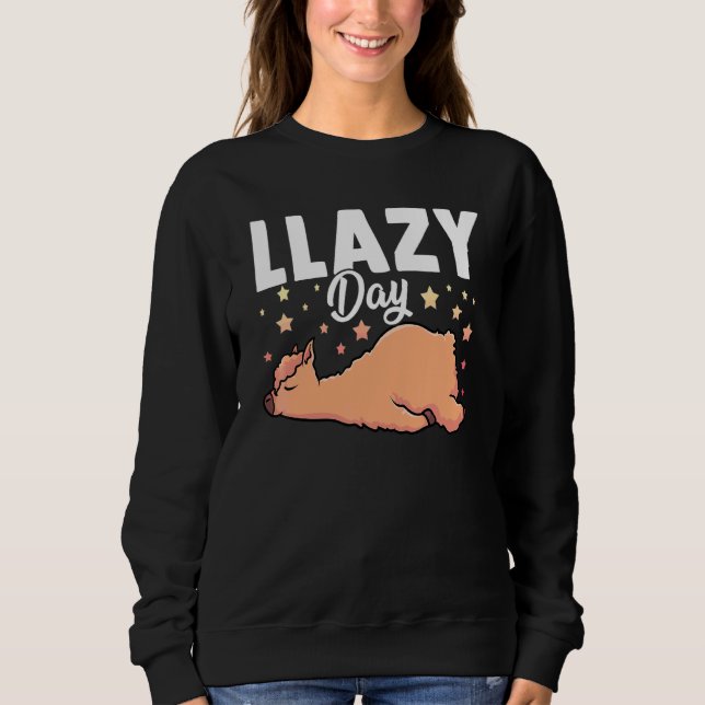 Lat dag Lama Sött djur 1 T Shirt (Framsida)