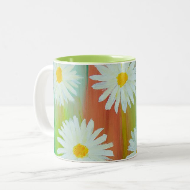 Lat daisydag Två-Tonad mugg (Framsida vänster)