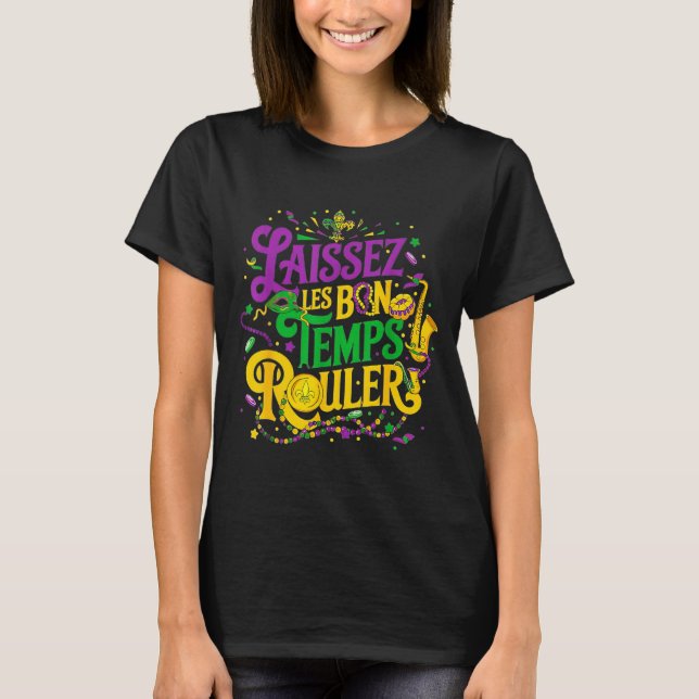 Låt De Goda Tiderna Rulla Design T Shirt (Framsida)