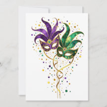 Låt de goda tiderna rulla Mardi Gras-masker