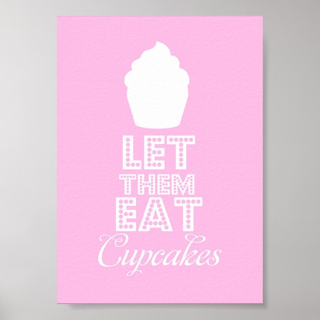Låt dem äta cupcakes poster (Framsidan)