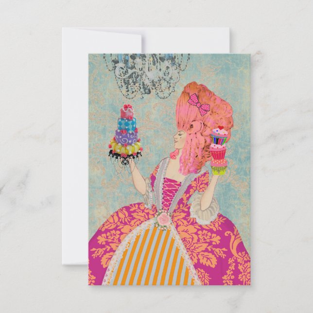 Låt dem äta kaka ~ Inbjudningar/OSA #12 OSA Kort (Framsida)