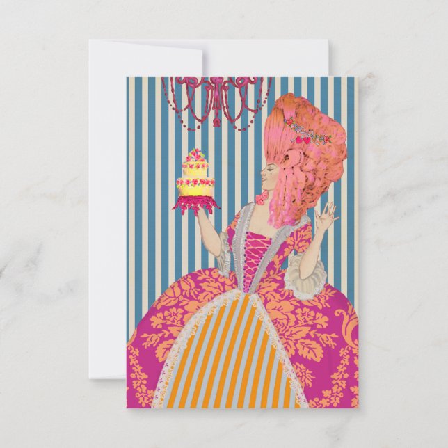 Låt dem äta kaka -  Inbjudningar / RSVP (Framsida)