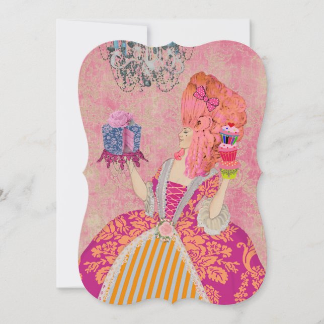 Låt dem äta kaka ~  Inbjudningar / RSVP #12 (Framsida)