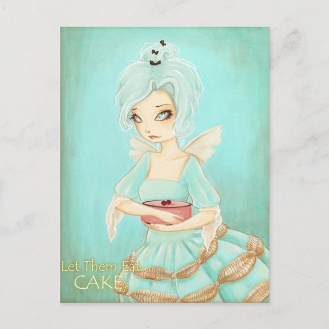 Låt dem äta kaka - Marie Antoinette postkort Vykort (Framsida)