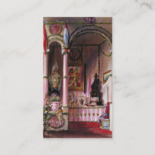 Låt dem äta kakan jag ~ Affärskort Visitkort (Framsida)