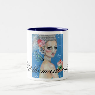 Låt dem äta kakor Två-Tonad mugg