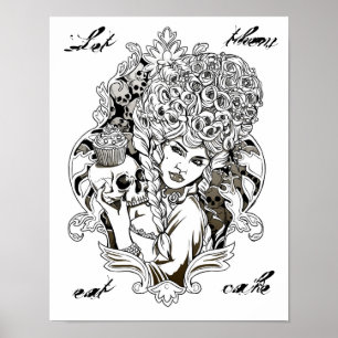 Låt dem äta kummel - ursprunglig illustration poster