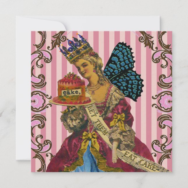 Låt dem äta kummeln CHANGE FÄRG - inbjudningar (Framsida)