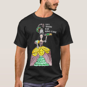 Låt dem äta Kung-kummel Mardi Gras Food Älskare Pa T Shirt