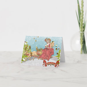 Låt dem äta muffins för jul helgkort