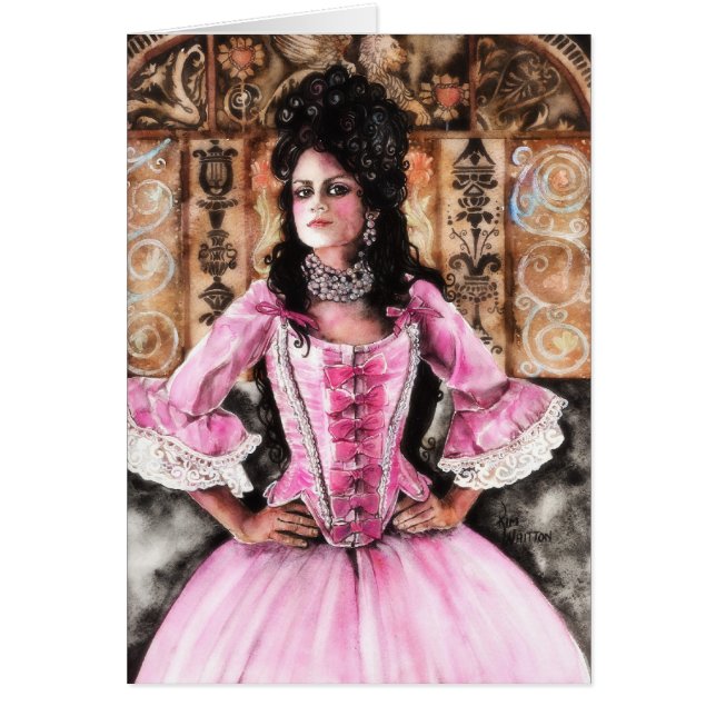 Låt dem äta tårtan! hälsningskort (Framsidan)