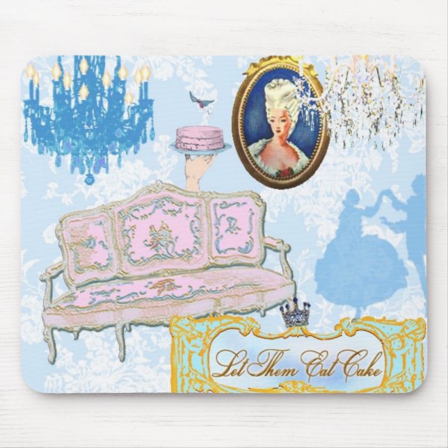 Låt dem äta tårtan skräddarsy Mousepad - Musmatta (Framsidan)