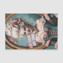 Låt dem äta upp Cake Marie Antoinette Decoupage Pa