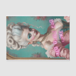 Låt dem äta upp Cake Marie Antoinette Decoupage Pa