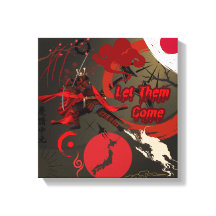 Låt dem Kom, japanska Samurai Warrior