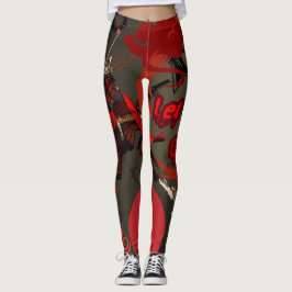 Låt dem Kom, japanska Samurai Warrior Leggings
